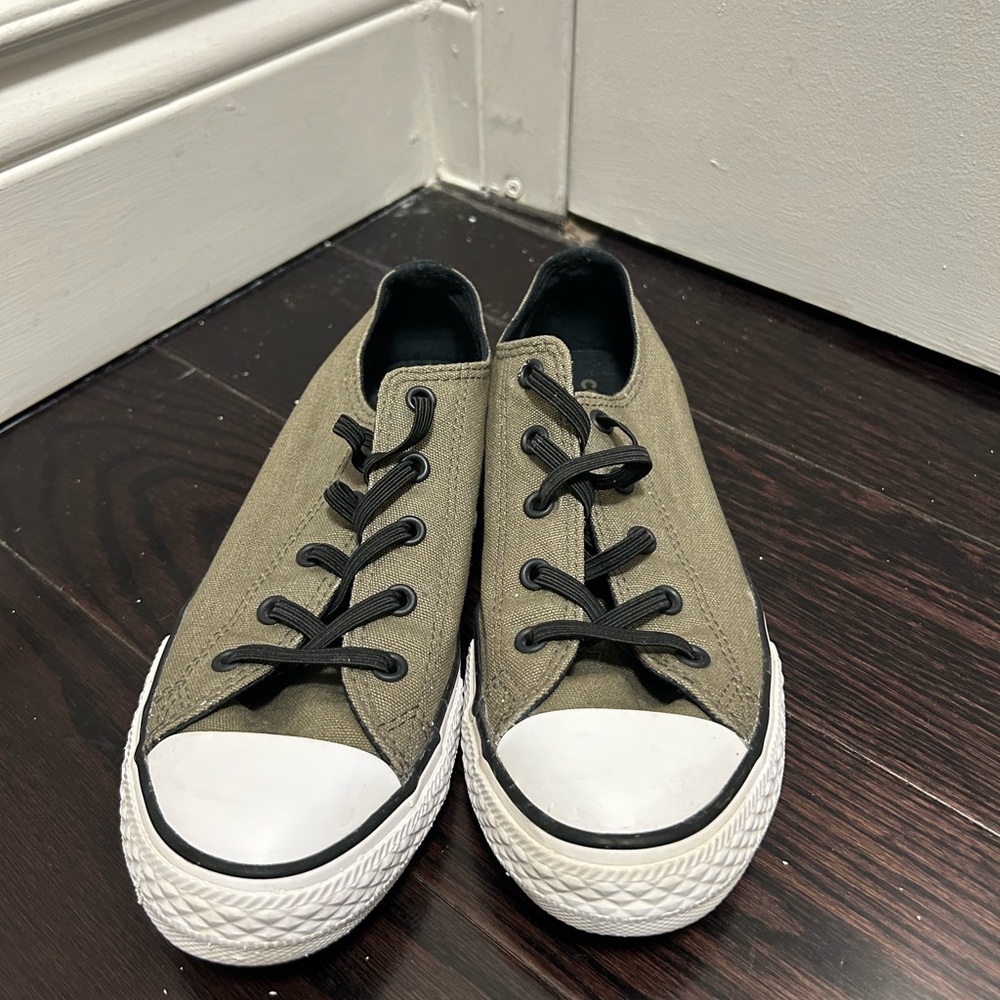 Converse Olive Green Low Top Sneakers